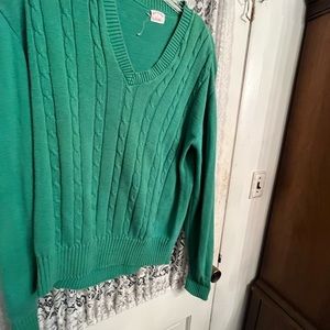 Women’s Brooks Brothers sweater green sizeLarge